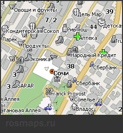 Карта Сочи для Навител